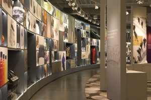 Milliken’s Roger Milliken Center features an Innovation Gallery showcasing the company’s advanced textile technologies.